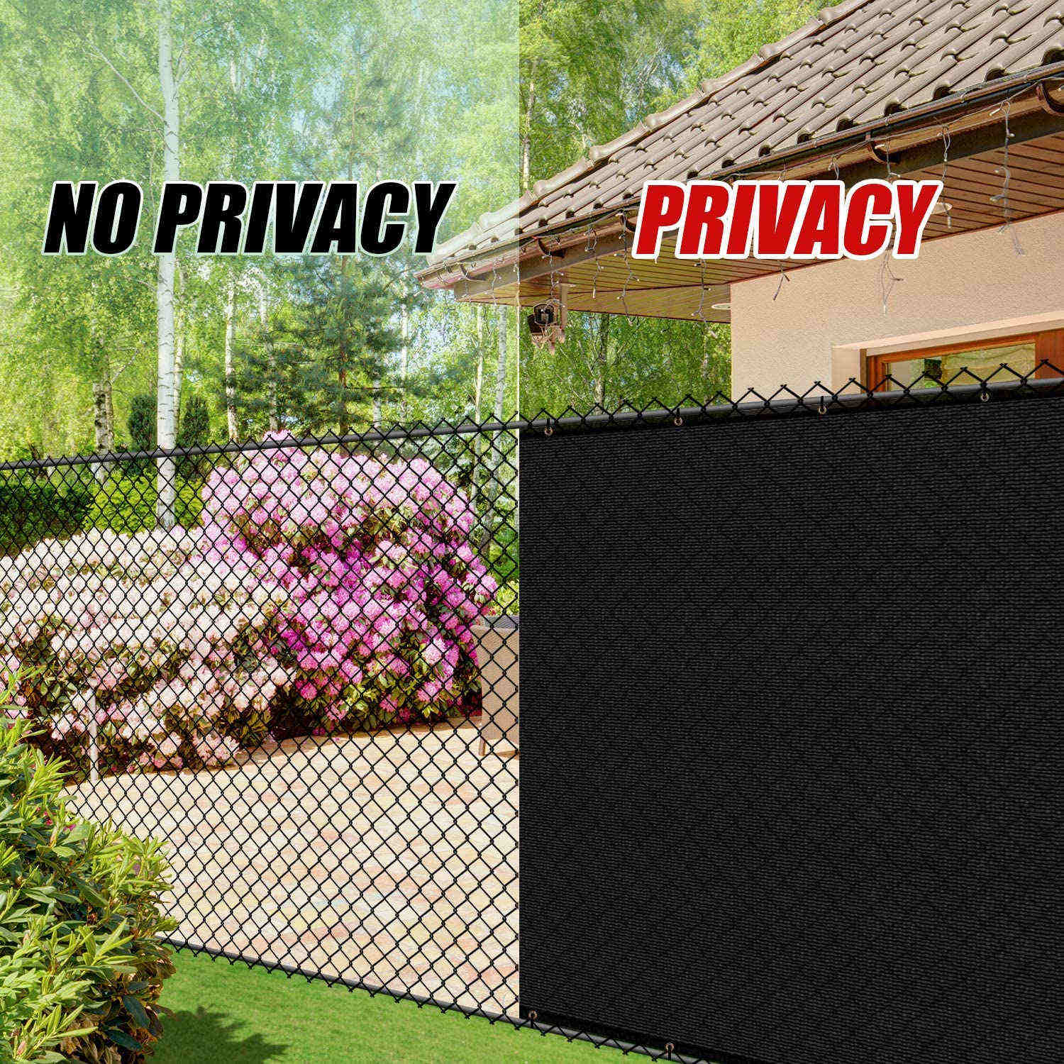 Black Fence Privacy Screen
