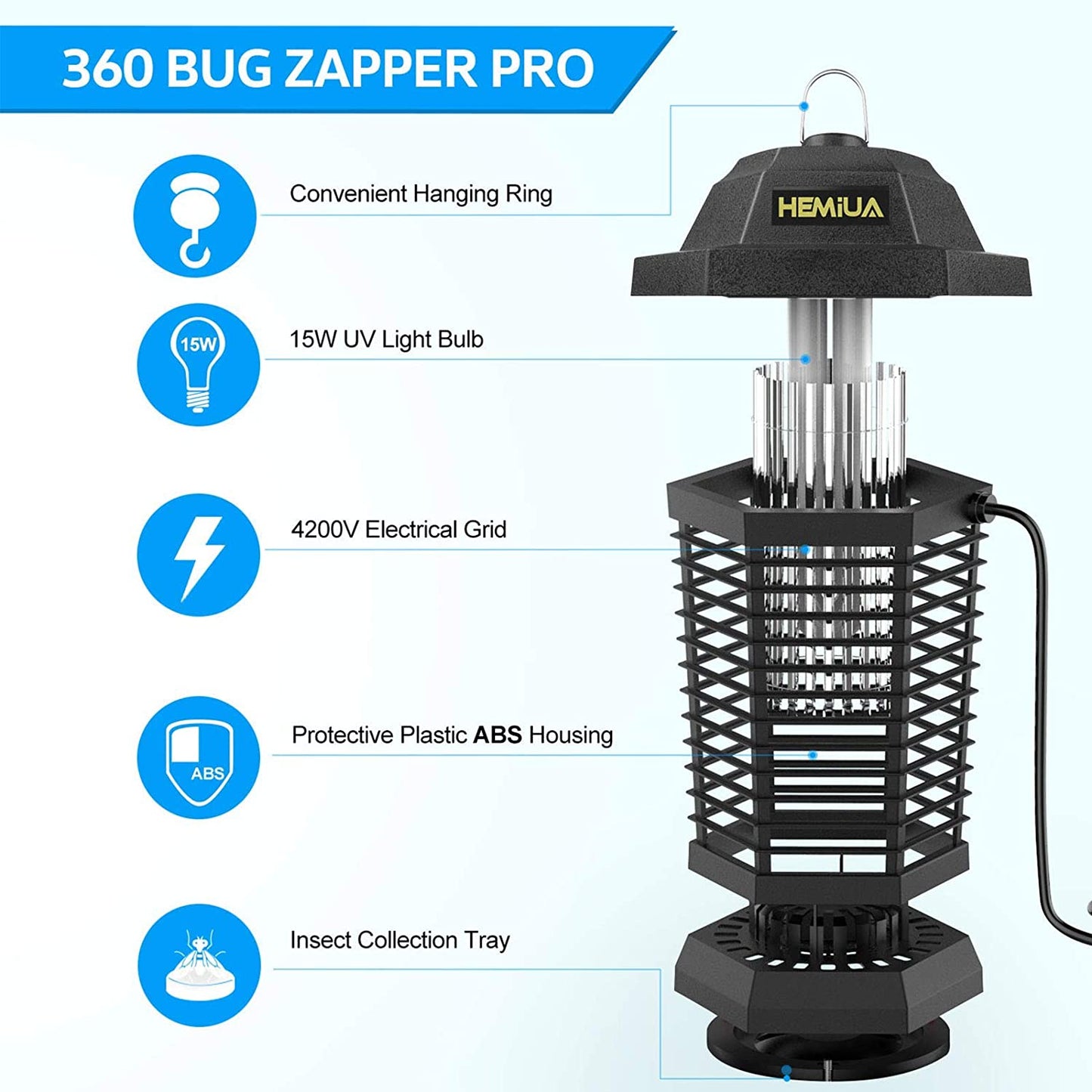 Electronic Mosquito Zapper for Home, Garden