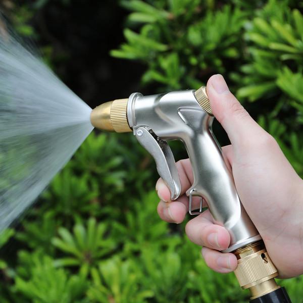 Full Brass Garden Hose Nozzle-4 Watering Patterns