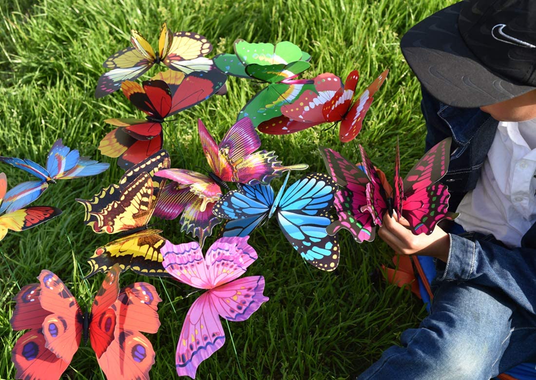 Giant Butterfly Garden Stakes Decorations