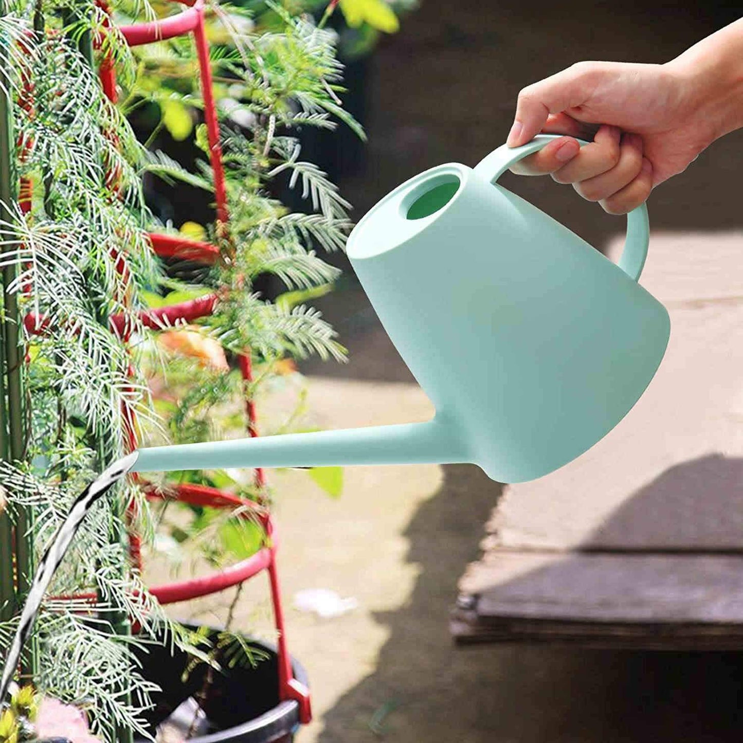 Modern Small Water Cans Long Spout for Outdoor Watering Plants 