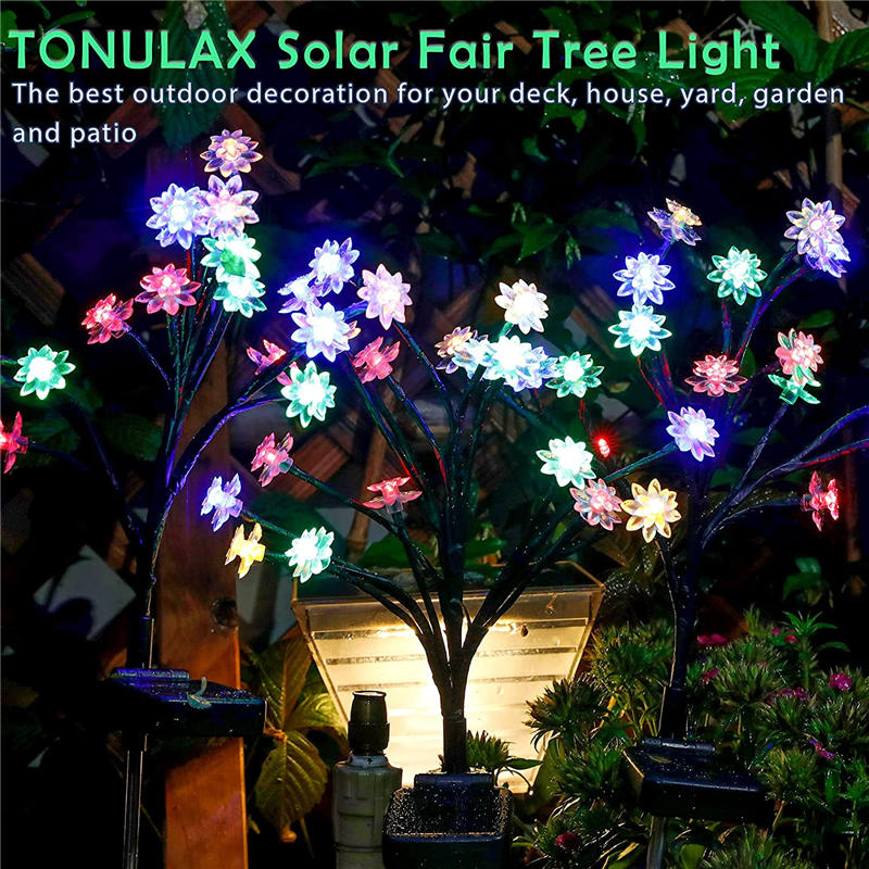 Solar Powered Landscape Path Tree Lights