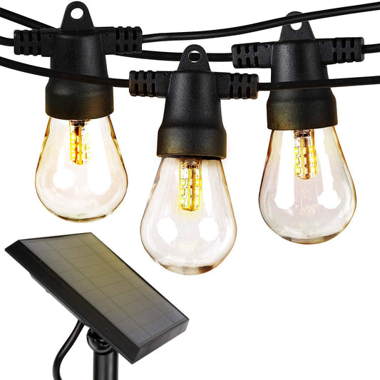 Solar Powered Outdoor String Lights - 27 Ft