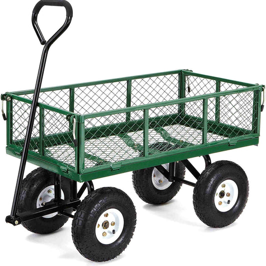 Steel Garden Cart with Removable Sides